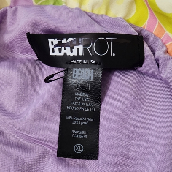 New!Beach Riot Kristen One Piece-Psychedelic Sunshine - Picture 14 of 14